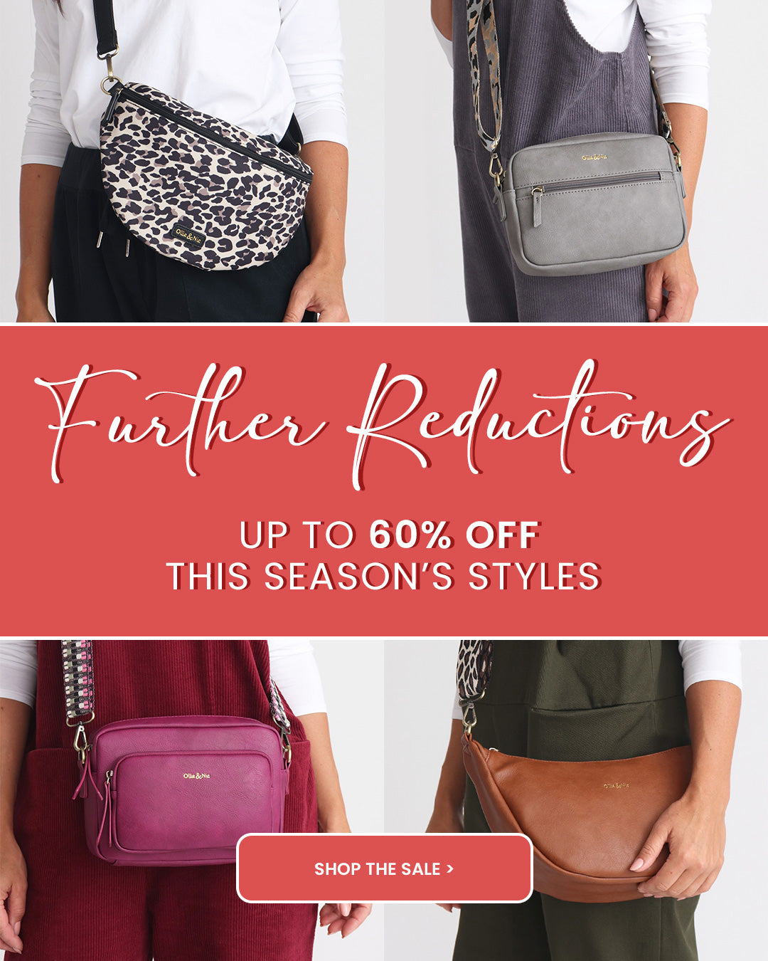 Off the shoulder handbags on sale